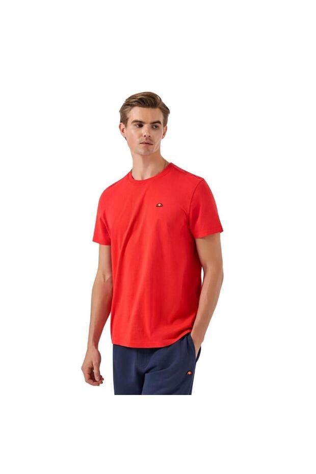 6Sm5069-Rd Crew Neck Men's T-Shirt - Red