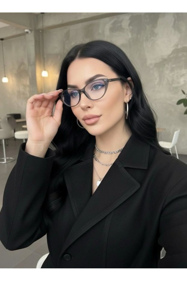 Women's Blue Light Protective Glasses Cateye Frame for Small Faces 51 Ekartman