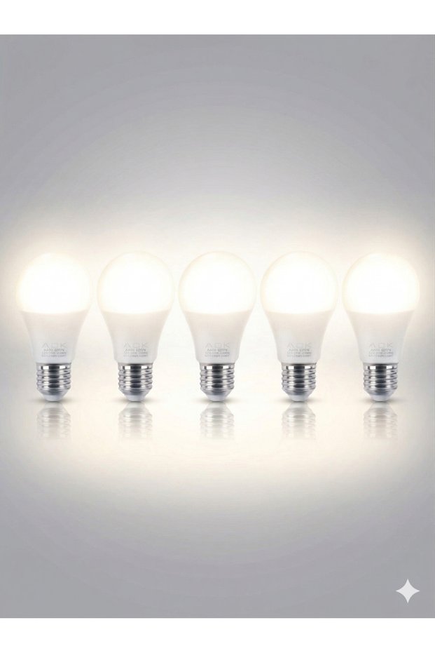 LED Ampul 9W E27 A60 4000K 5 Adet