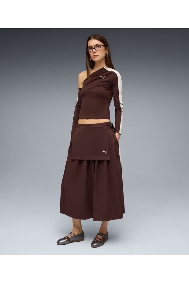 T7 Midi Pleated Skirt