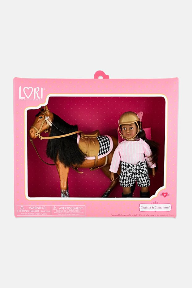 Chanda Cinnamon Fashionable Horse And Doll Set