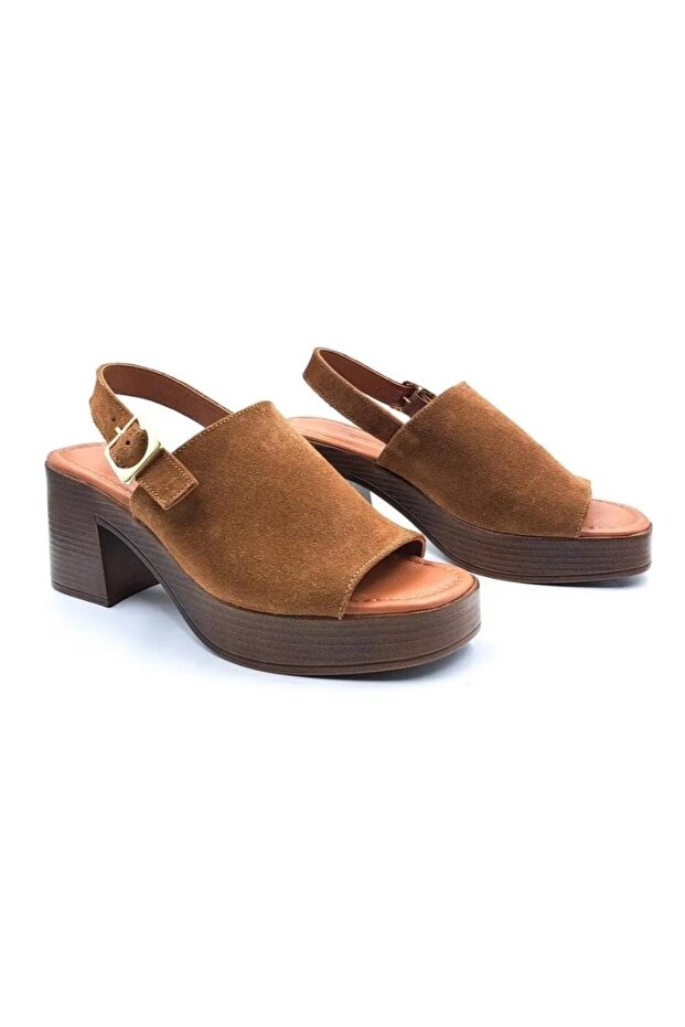 261591 Genuine Leather Platform Sole Sandals