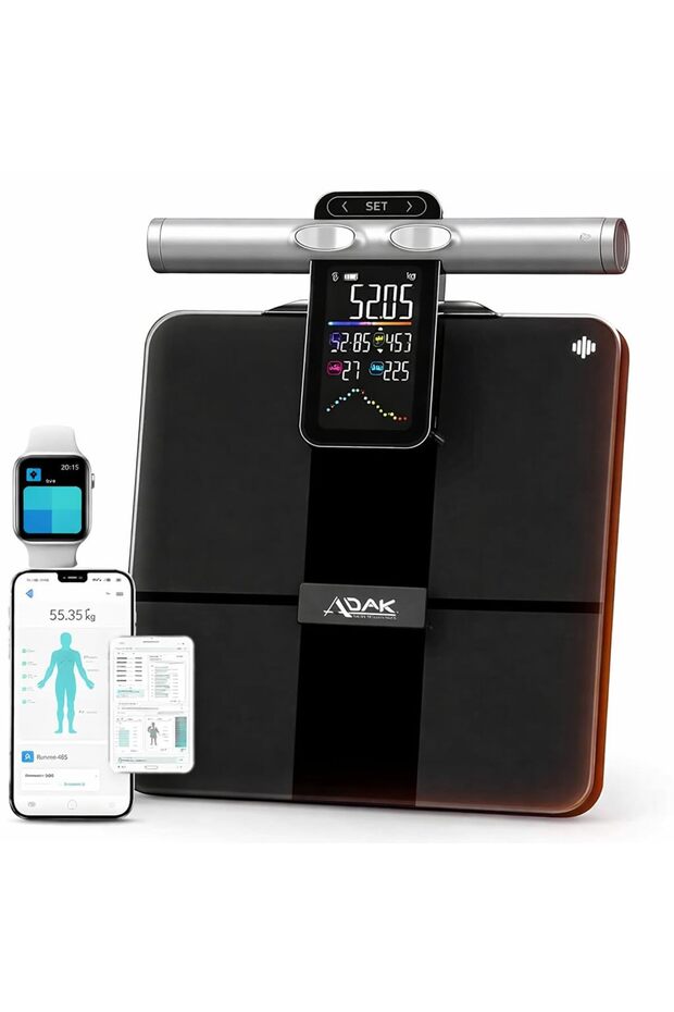 8-Electrode Smart Body Fat Scale 2 PRO, Black, Glass