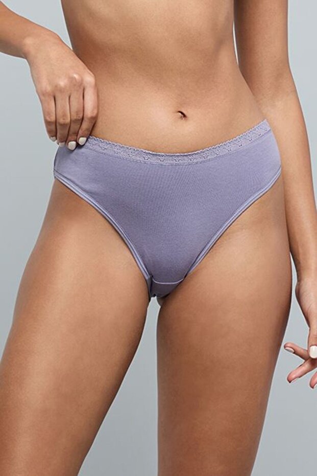 5 Pack Solid Bikini Briefs - 6