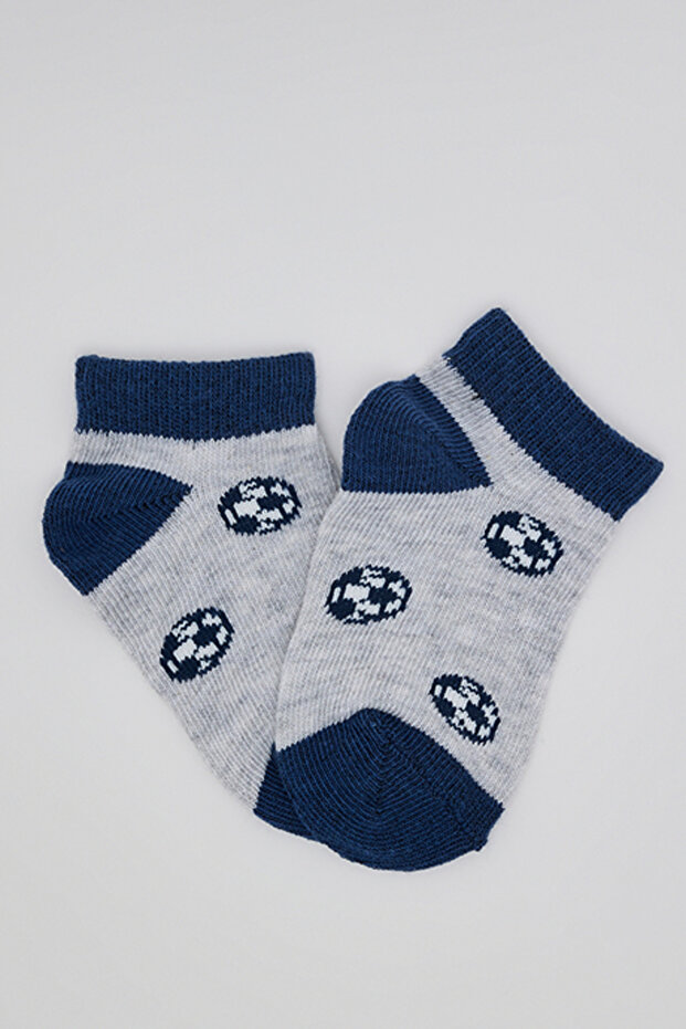 3 Pack Printed Ankle Socks - 3
