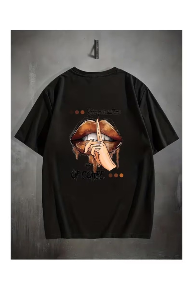 Arkada Lip Printed Oversize T-Shirt