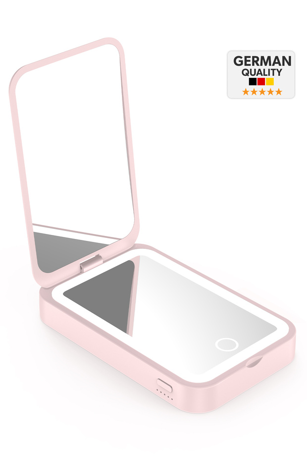 Woyax Ledli Makyaj Aynalı Powerbank 3000mAh Taşınabilir Şarj Cihazı iPhone Samsung Xiaomi