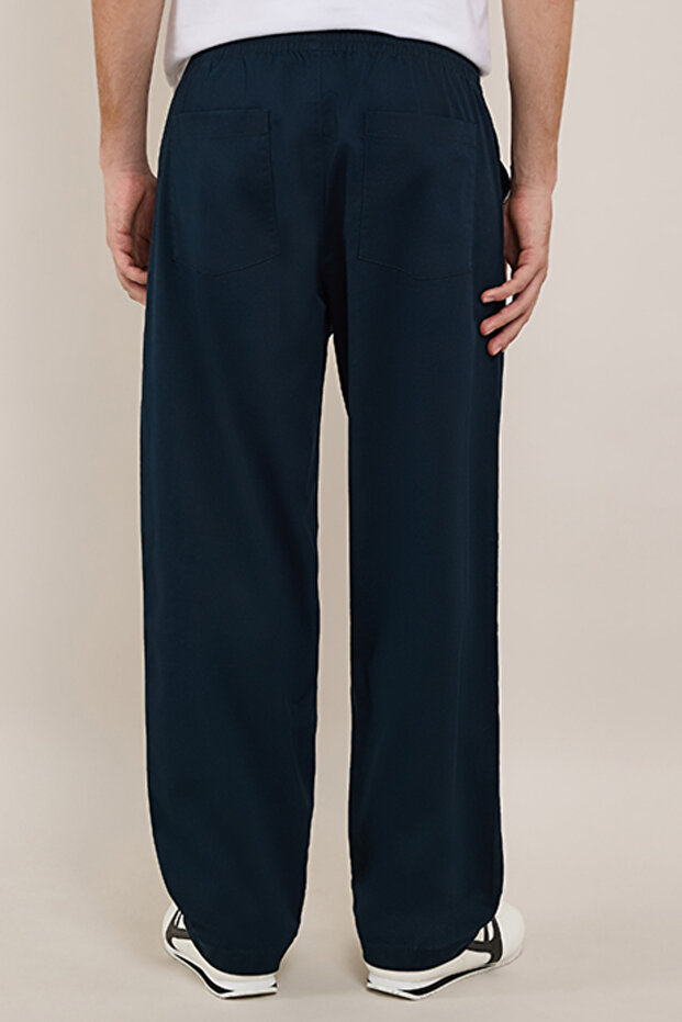 Solid Knit Pants with Drawstring Waist - 4