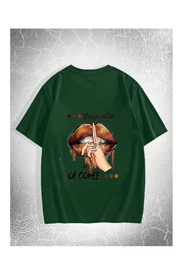 Arkada Lip Printed Oversize T-Shirt