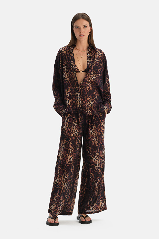 Multicolor Leopard Pants - 4