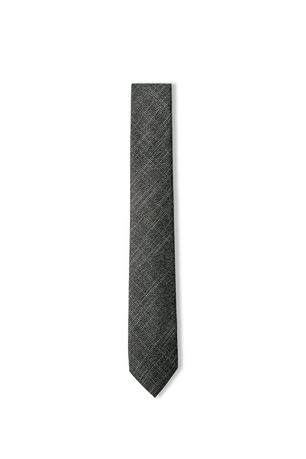 Patterned Linen Look Tie - 2