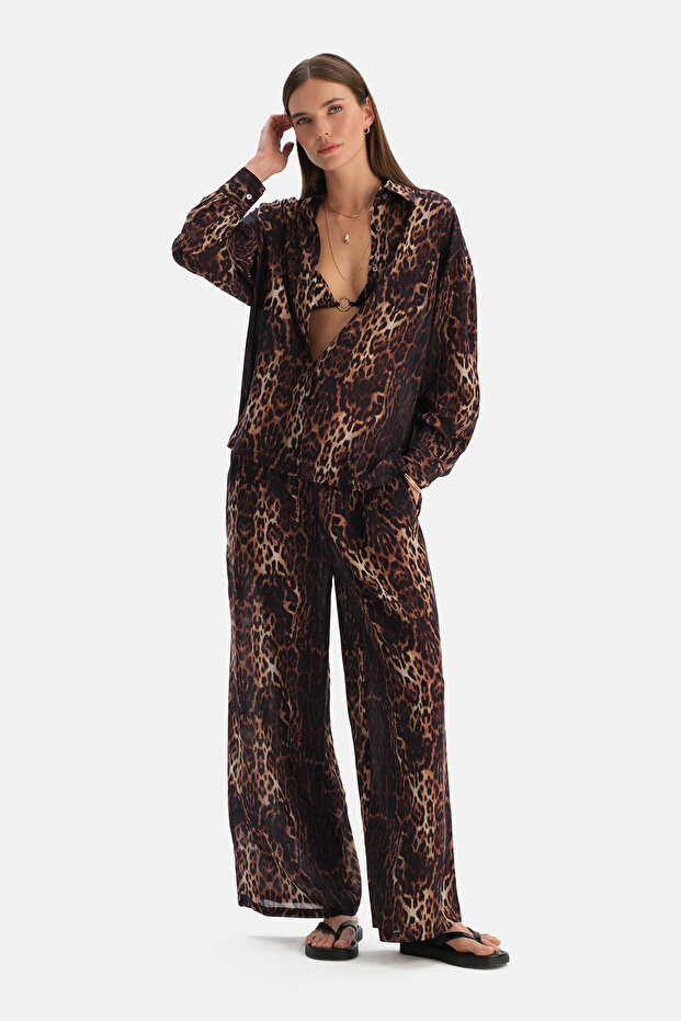 Multicolor Leopard Shirt - 5