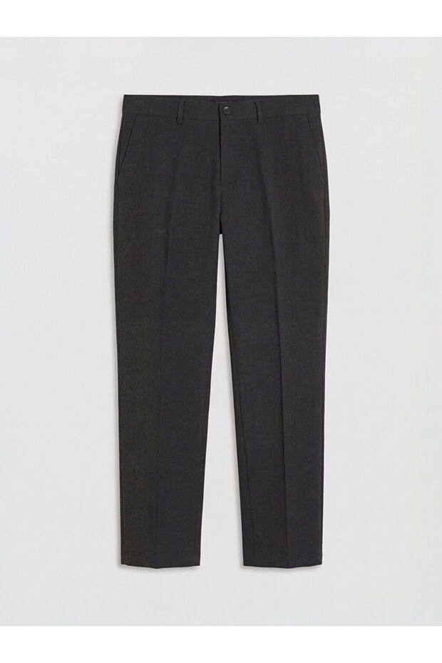 Brown Standard Fit Men's Trousers
