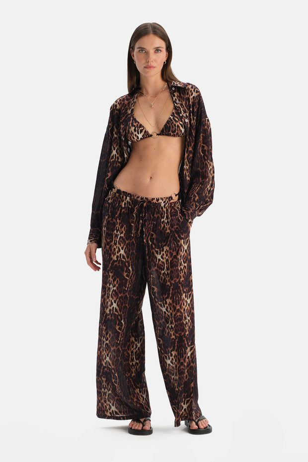 Multicolor Leopard Pants - 1