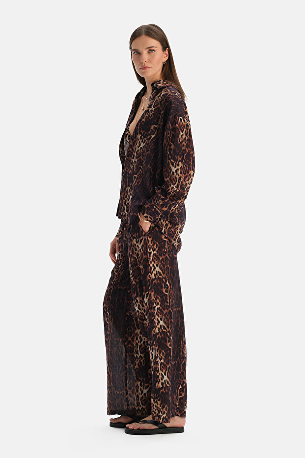 Multicolor Leopard Pants - 3