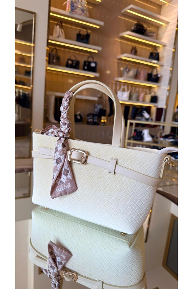 Duygu Bag Imported Leather Belted Model Bag