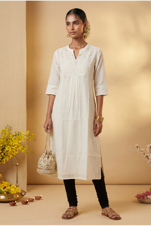 Ladies Viscose Kurti Long Sleeve
