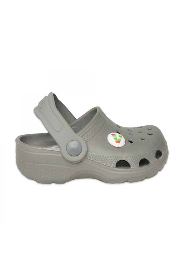 321.b26y.001 Didim Closed Front Smoked Children's Slippers