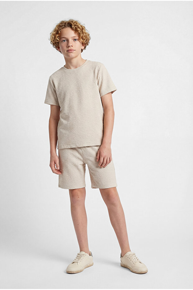Boy's Textured Shorts