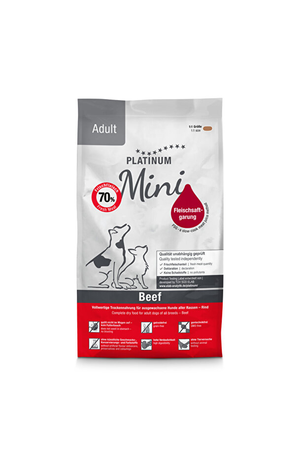 lokipet Platinum Mini Sığır Etli Yetişkin Köpek Maması 900gr