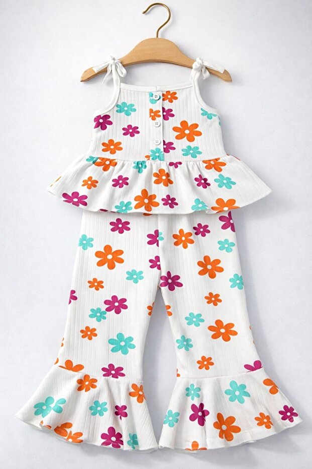 Colorful Daisies Spanish Set with Straps