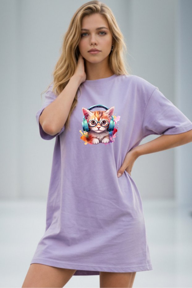 Women's Short Sleeve Crew Neck T-Shirt Dress Nightgown