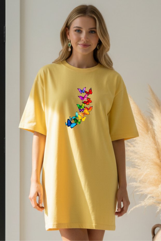 Women's Short Sleeve Crew Neck T-Shirt Dress Nightgown