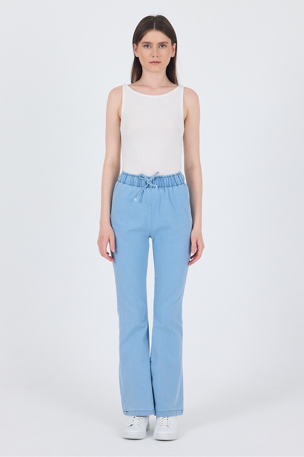 Waist elastic Flared pants