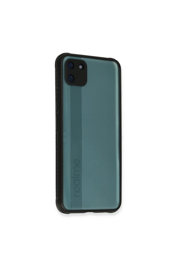 Realme C11 Case Miami Transparent Silicone - Black