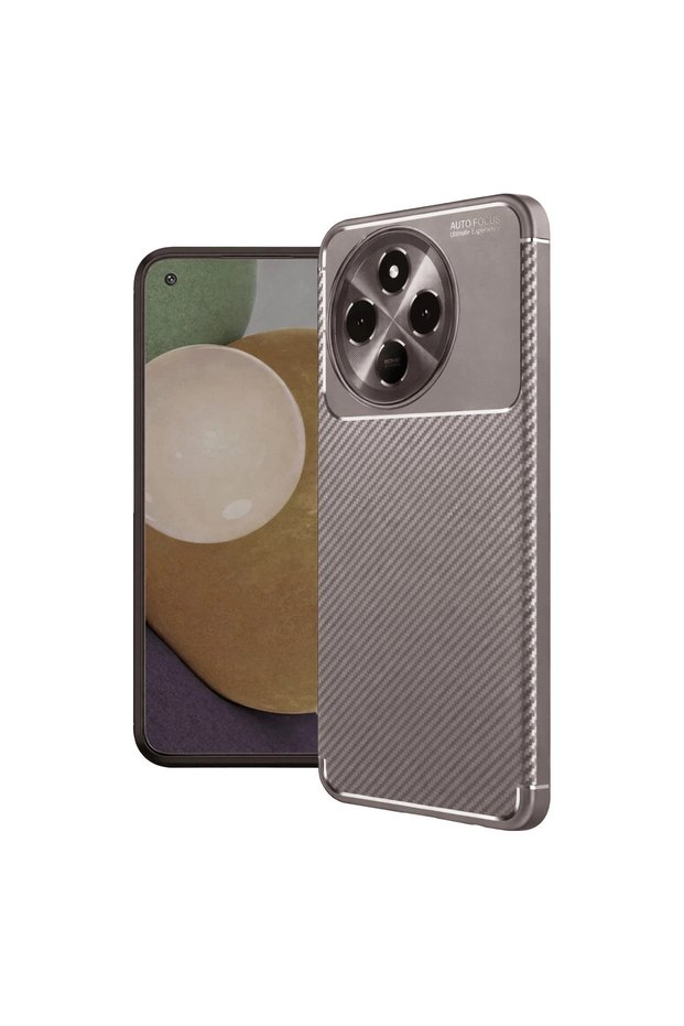 Tecno Spark 30 Pro Case Auto Focus Carbon Cover - Gray