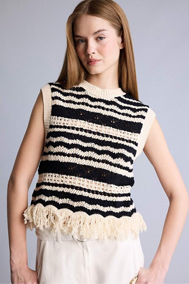 Regular Fit Crew Neck Knitwear Sweater H6569Ax26Sp