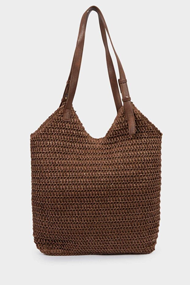 Women's Straw Shoulder Bag G4565Axns
