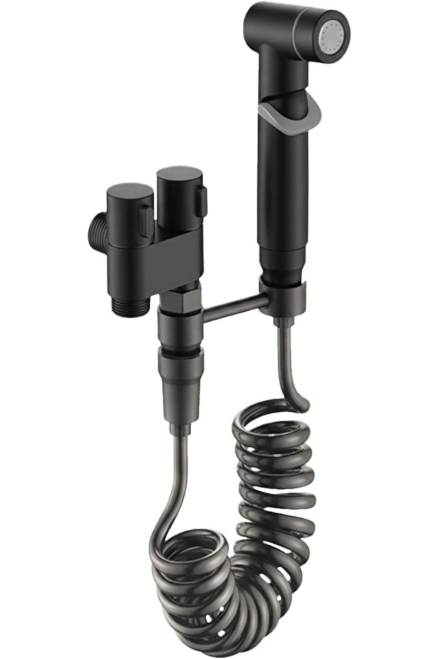 Handheld Bidet Sprayer,Toilet Bidet Attachment Set,Feminine Hygiene,Matte Black