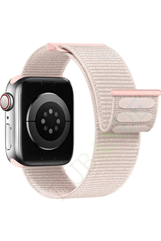 38mm 40mm 41mm 4 Rose Powder Nylon Loop Strap for Watch Band 40mm 44mm 45mm 42mm 41mm 38mm Smart Be