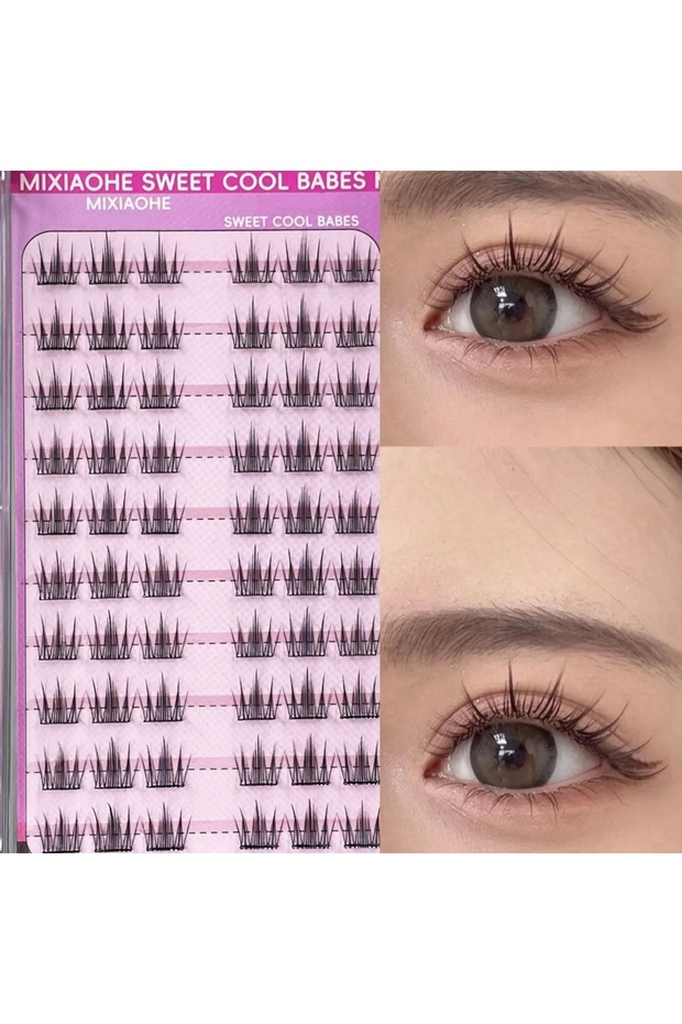 01 Mixiaohe Sweet Glueless Eyelashes 10-13mm Self Adhesive Realistic Lashes for Beginners