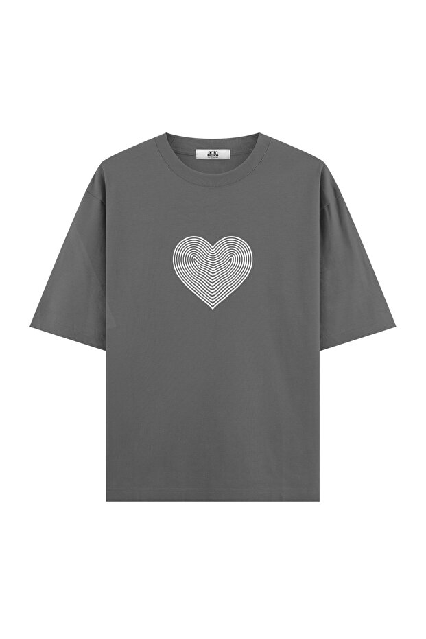 tshirt oversize kalp