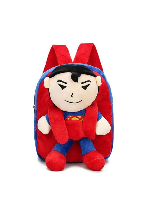 Superman Doll Plush Backpack Large Capacity Children's Mini Travel Bag