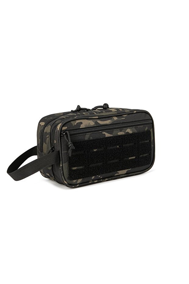Black CP HOMEFISH Tactical Toiletry Bag For Men Hygiene Bag Tool Molle Pouches Small Dopp Kit Mens S
