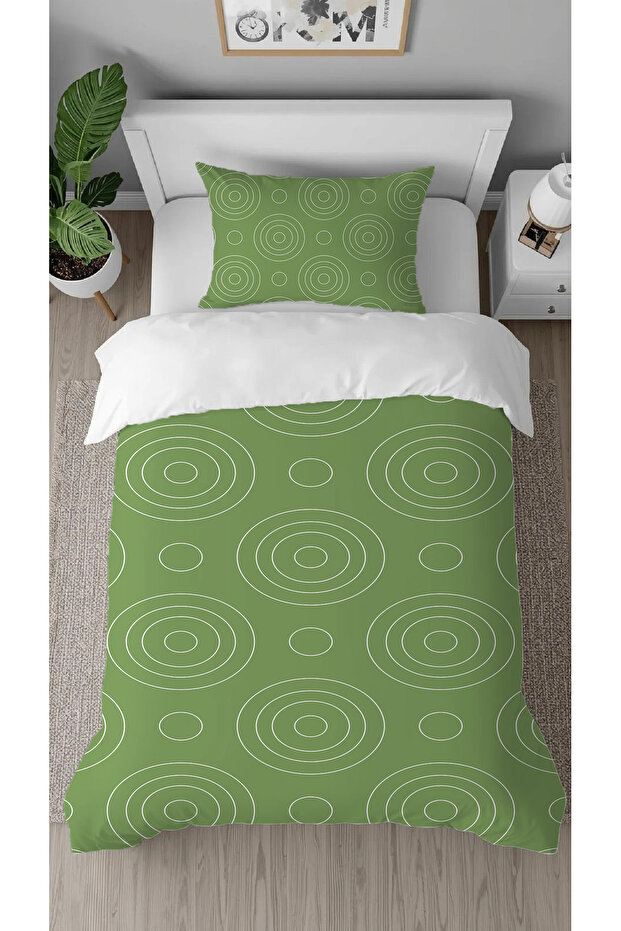 Geometric Line Patterned Digital Printed Specially Designed Single Stylish Duvet Cover Set Without Sheets