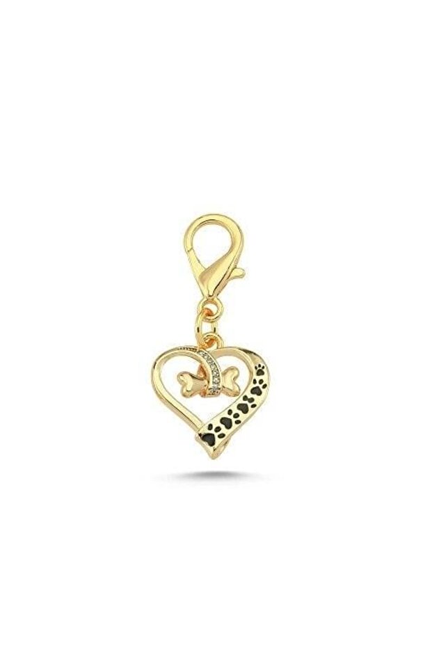 Zircon Stone Enamel Heart Collar Accessory