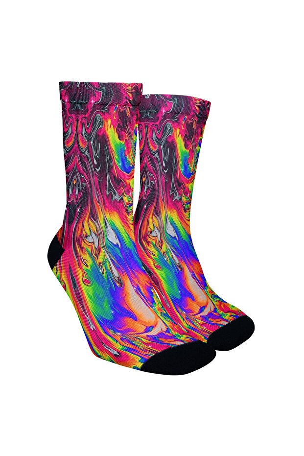 Modern Art Inspired Abstract Patterned Design Socks