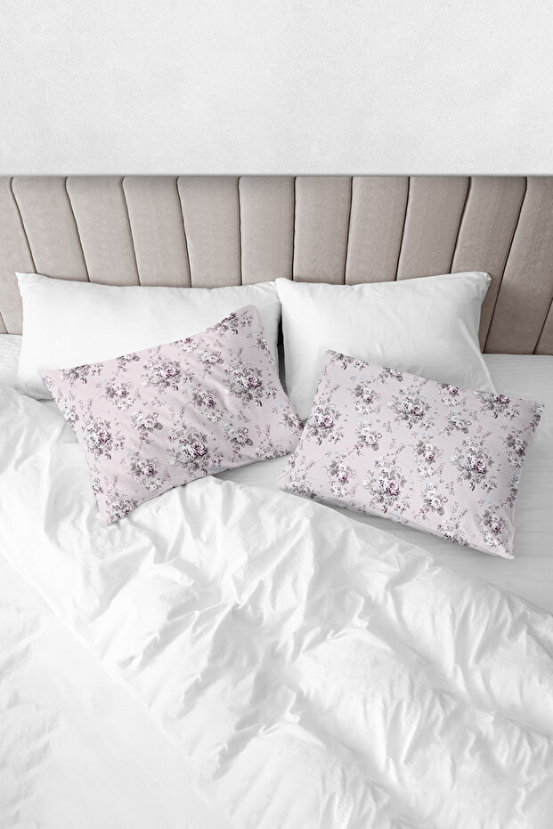 100% Cotton Akfil Betsy Pillowcase Set of 2 - 50X70 cm Powder