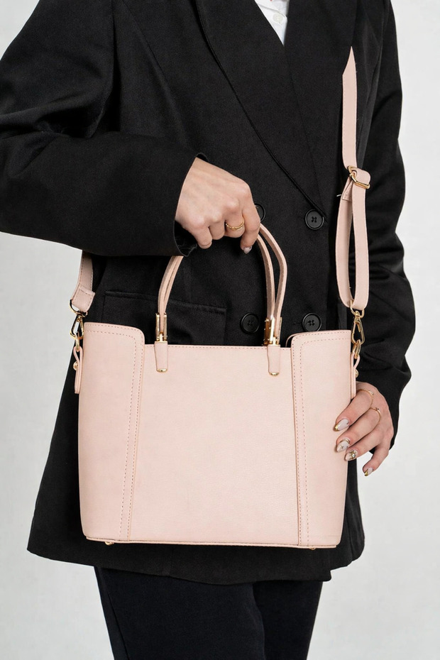 Michael Polo - Women's 3-Compartment Long Strap Hand and Shoulder Bag Stylish and Convenient Model: (0212)