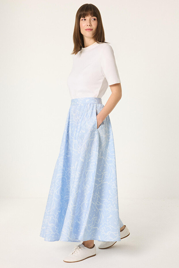 Patterned Flawed Skirt