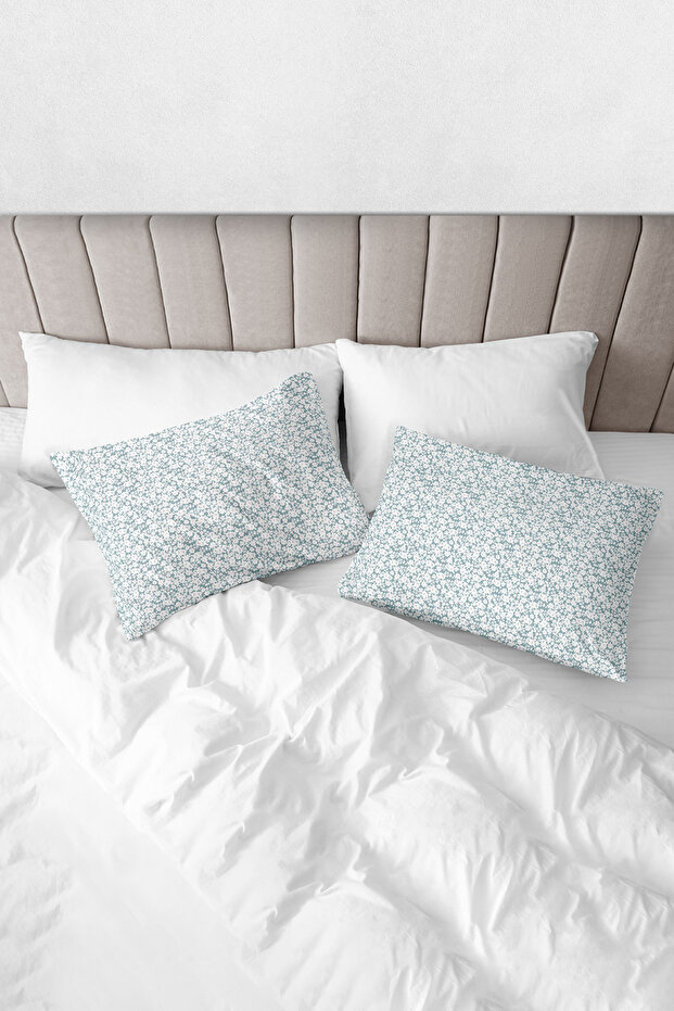 100% Cotton Akfil Carpet Pillowcase Set of 2 - 50X70 cm Mint