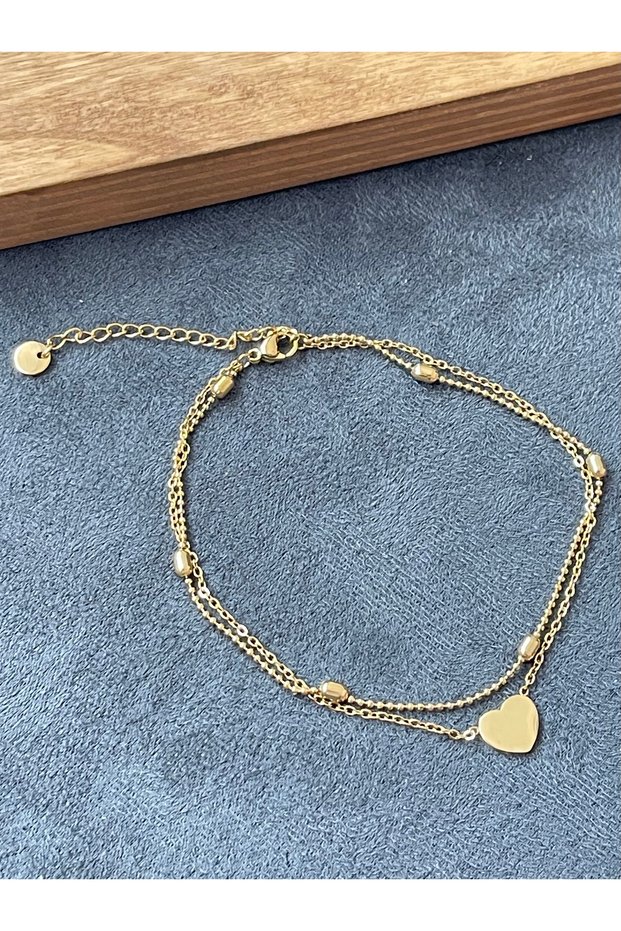 Surgical Steel Stainless Tarnish Resistant Gold Model Steel Anklet