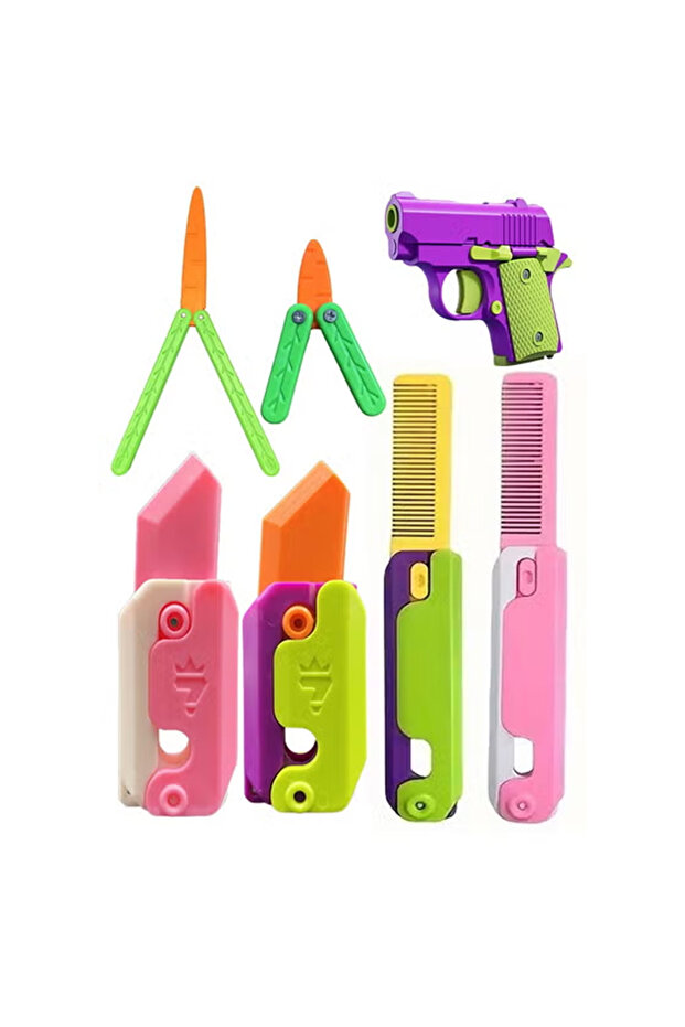 Light Up the Night with 7-Piece Glow in the Dark Mini 3D Toys