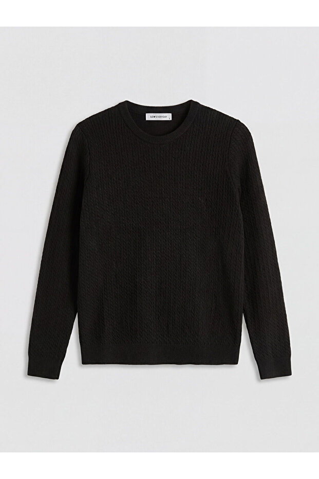 Özmarka New Season Crew Neck Patterned Women's Knitwear Sweater