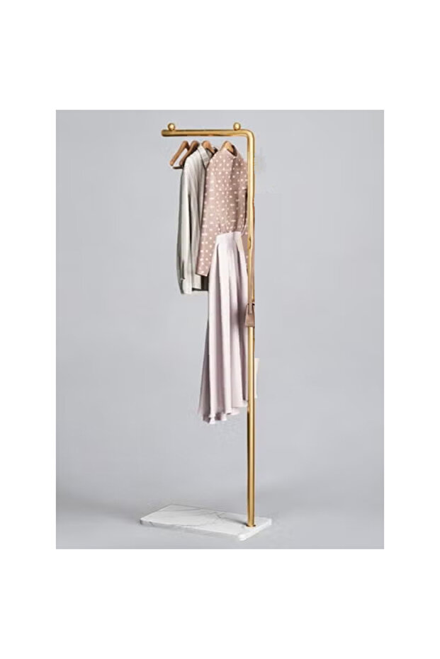 Space Saving Metal Clothes Rack 170cm Floor Standing Hanger with Base for Bedroom Organizer