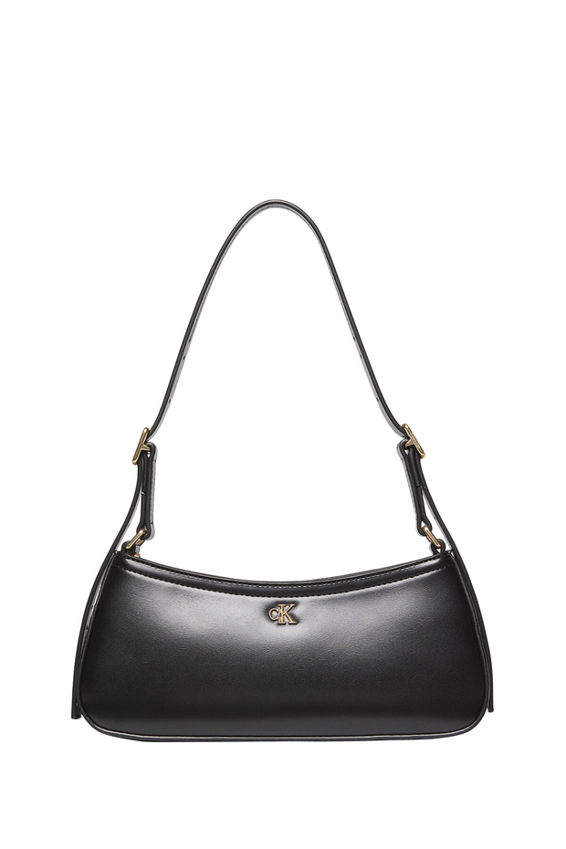 Women's Black Handbag with Brand Logo, Suitable for Daily Use